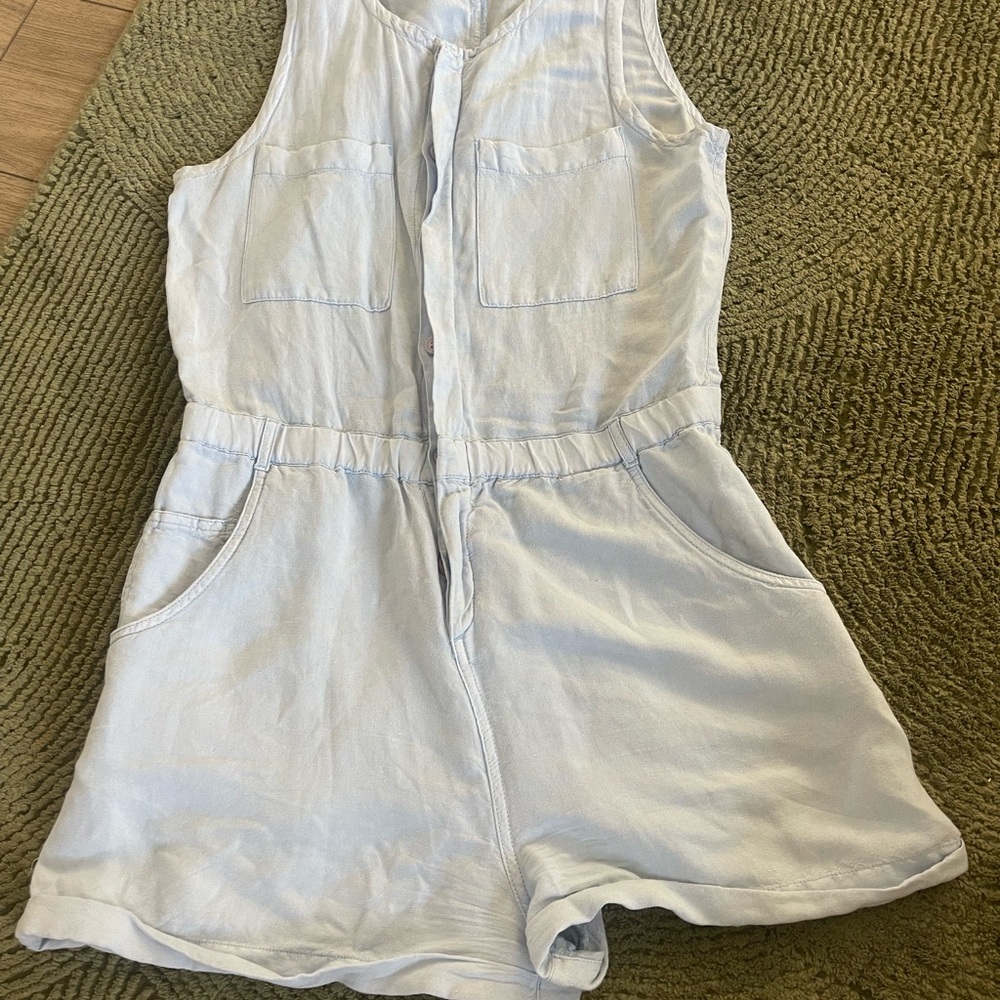 Rip Curl Light Blue Sleeveless Romper